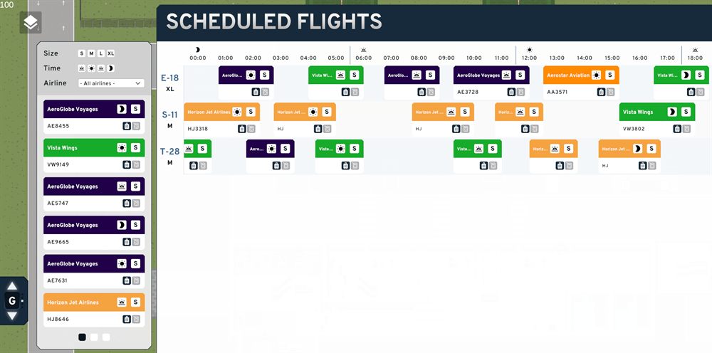 Manage Flights gameplay